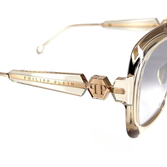 New! PHILIPP PLEIN Sunglasses Queen SPP065S Col.6Y1G, Authentic - Picture 5 of 13